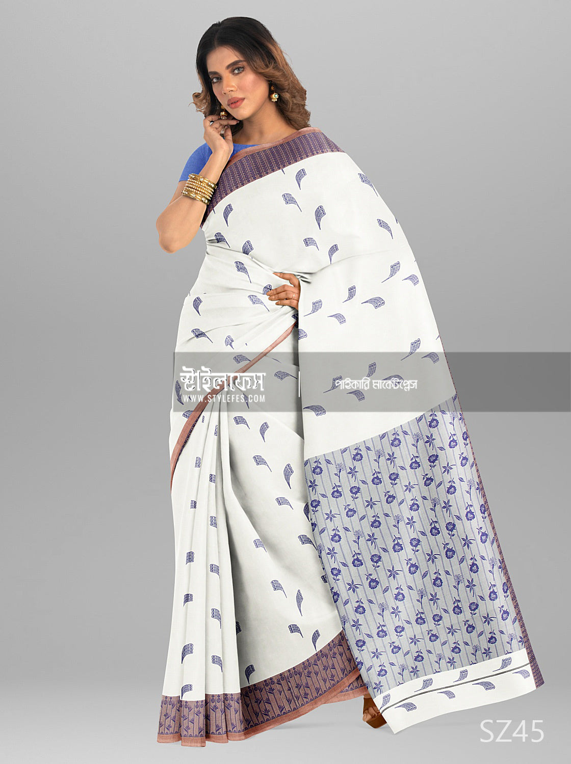 সূতি জামদানি শাড়ি