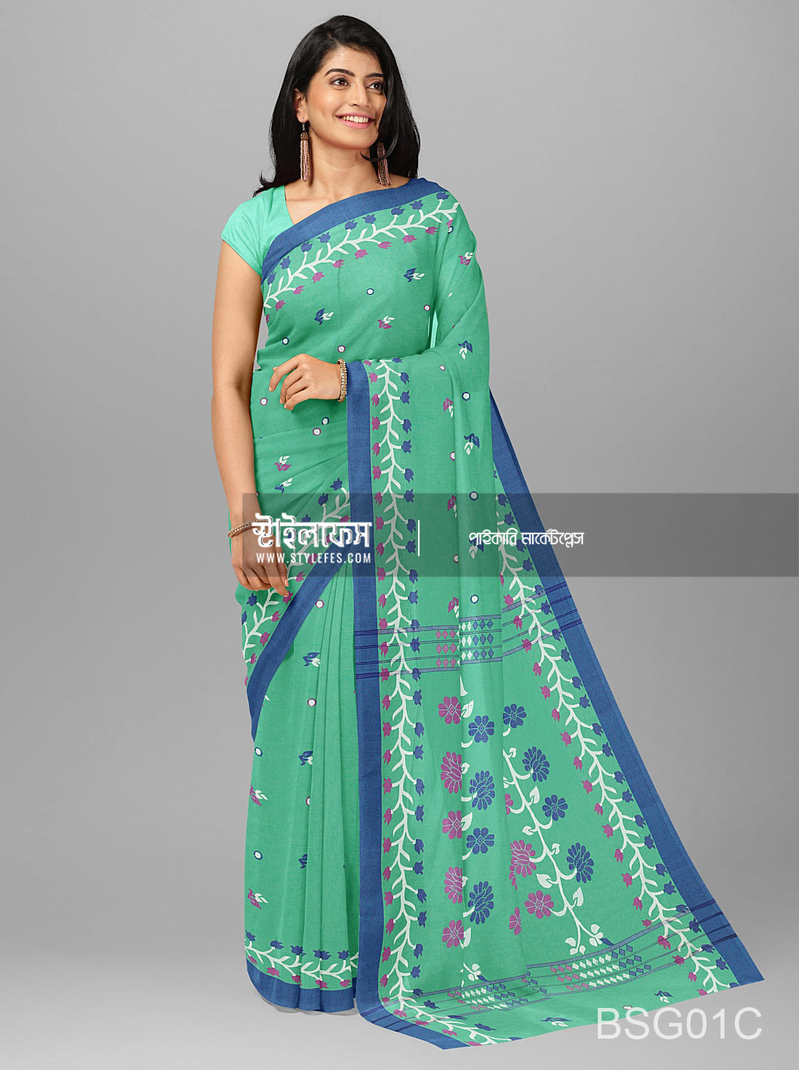সূতি জামদানি শাড়ি