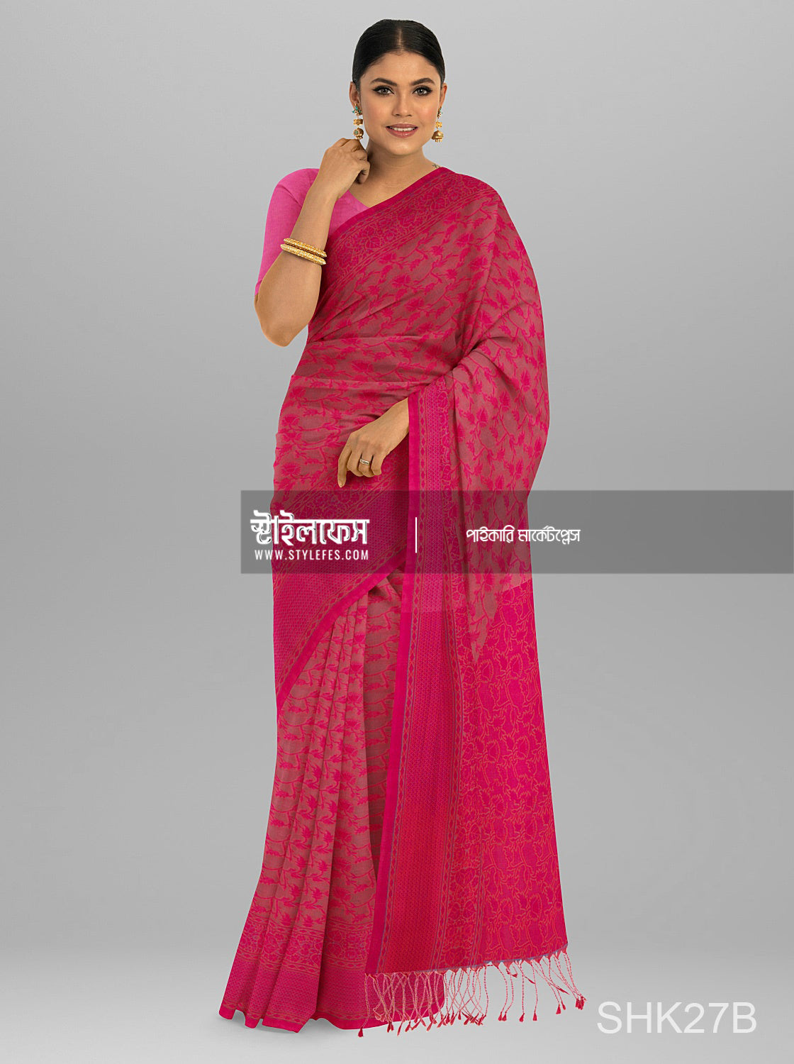 ঝুল ম্যাচিং জামদানি শাড়ি