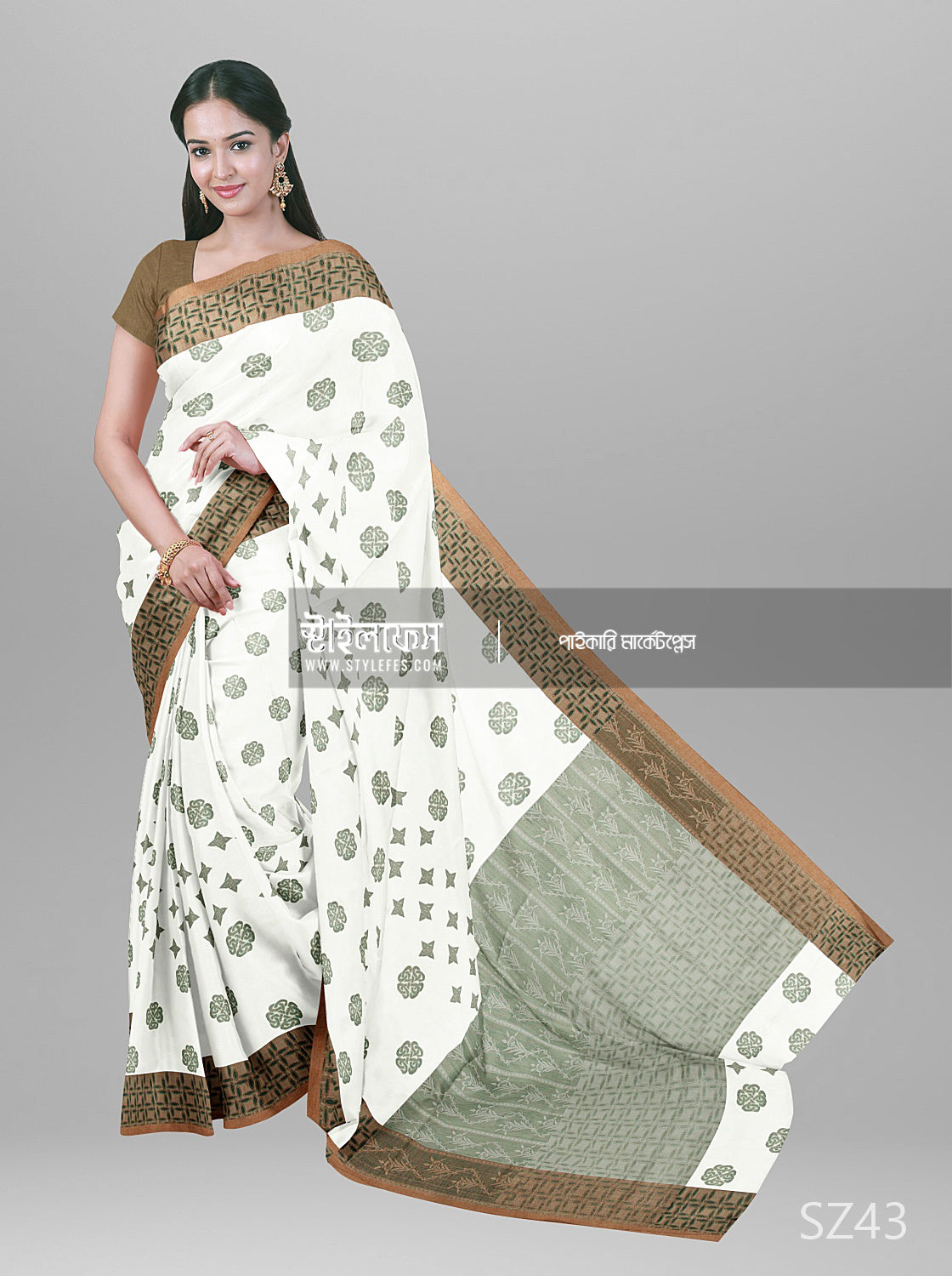 সূতি জামদানি শাড়ি