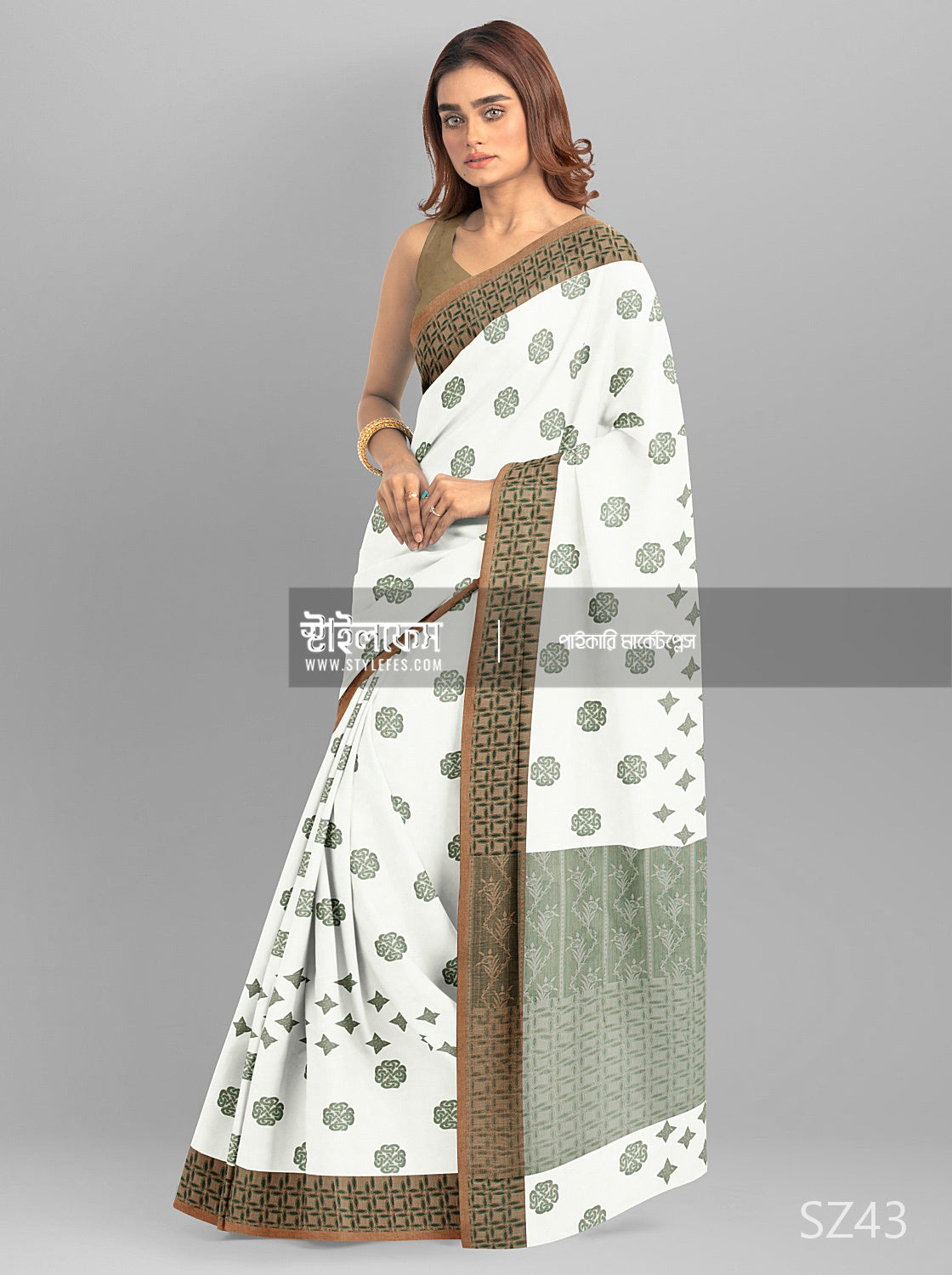 সূতি জামদানি শাড়ি