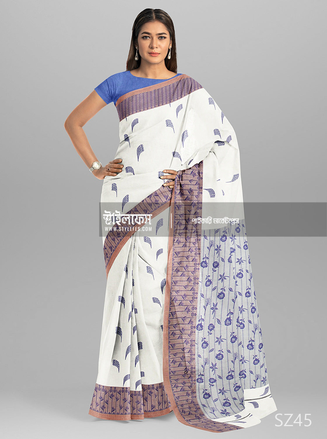 সূতি জামদানি শাড়ি