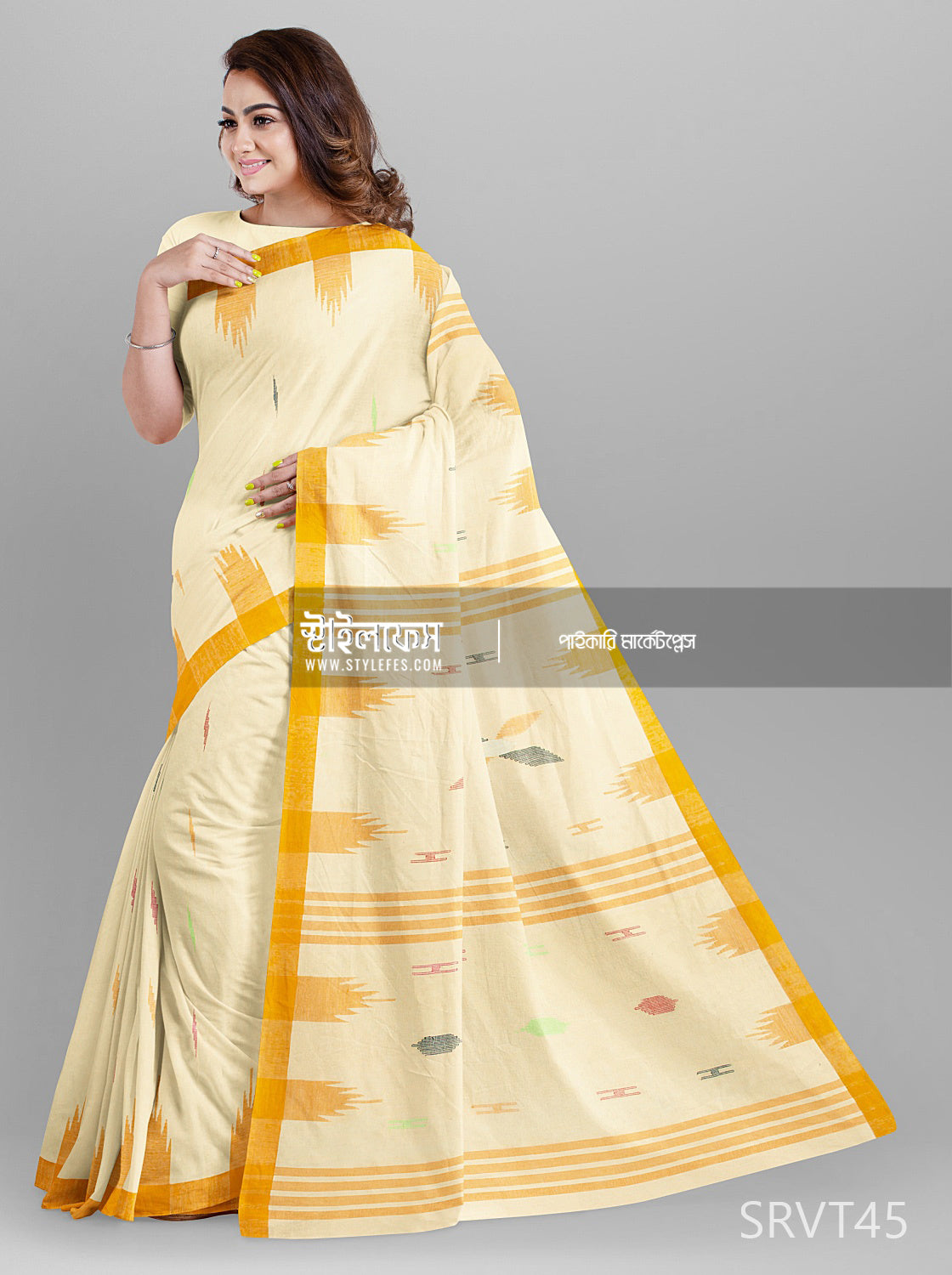 মনিপুরি হাতের কাজ শাড়ি