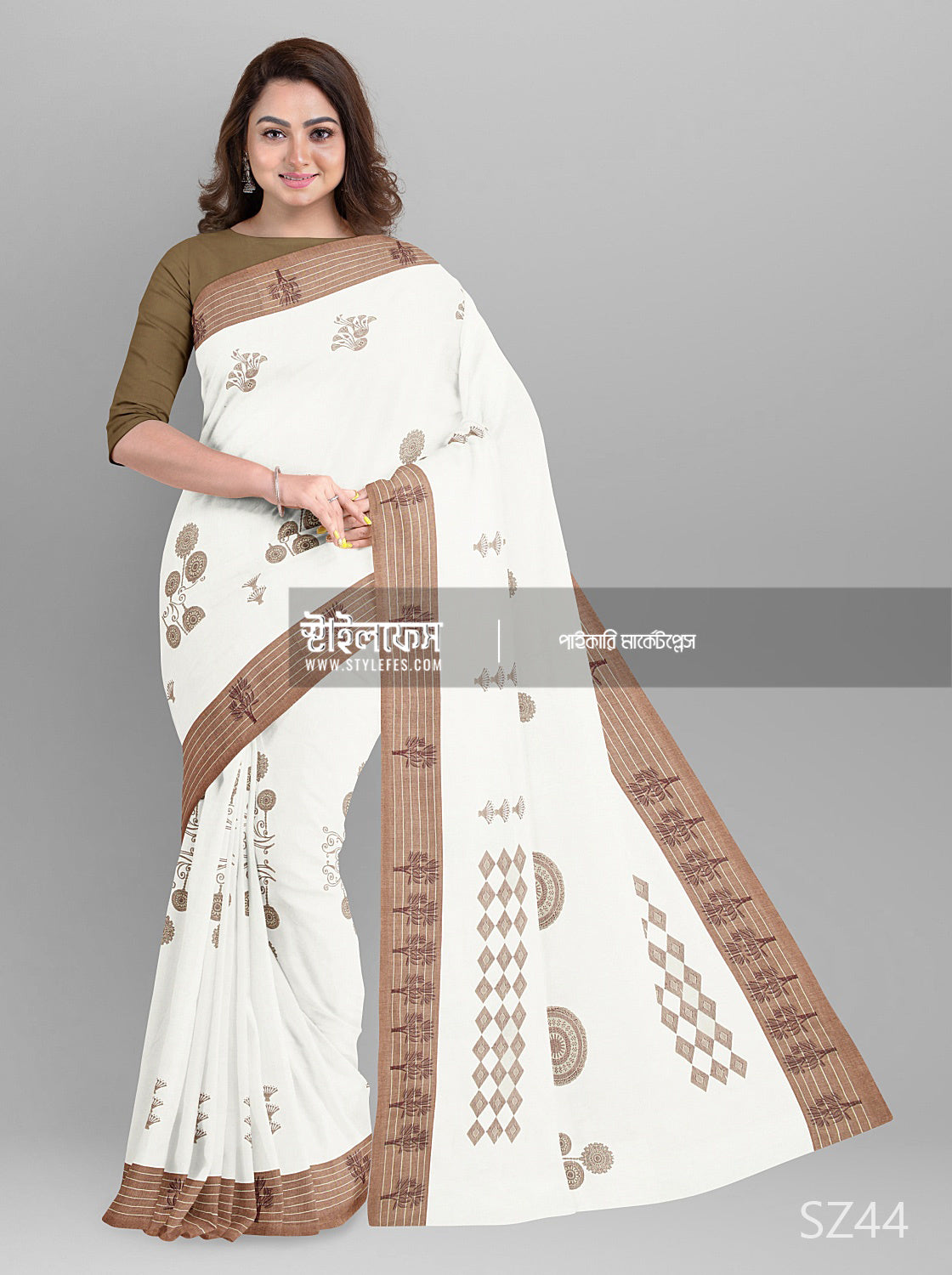 সূতি জামদানি শাড়ি