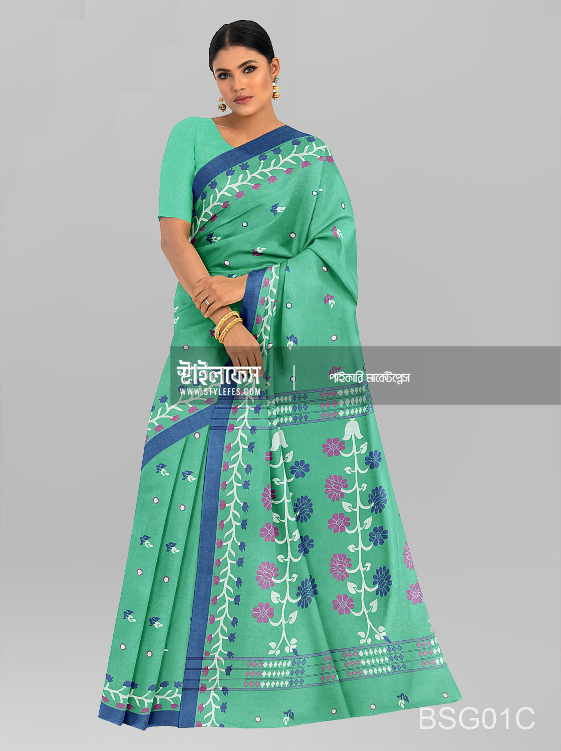 সূতি জামদানি শাড়ি