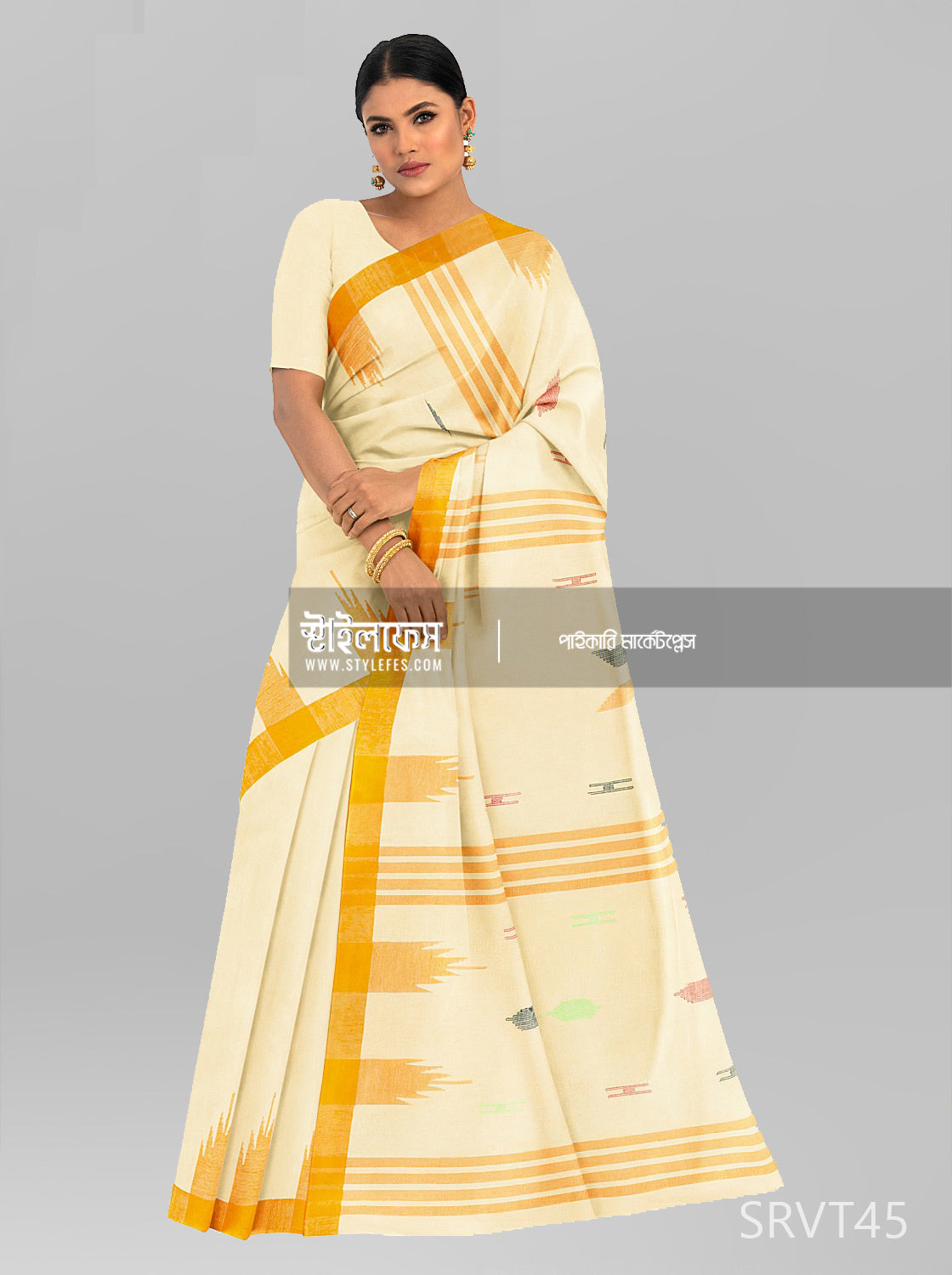 মনিপুরি হাতের কাজ শাড়ি