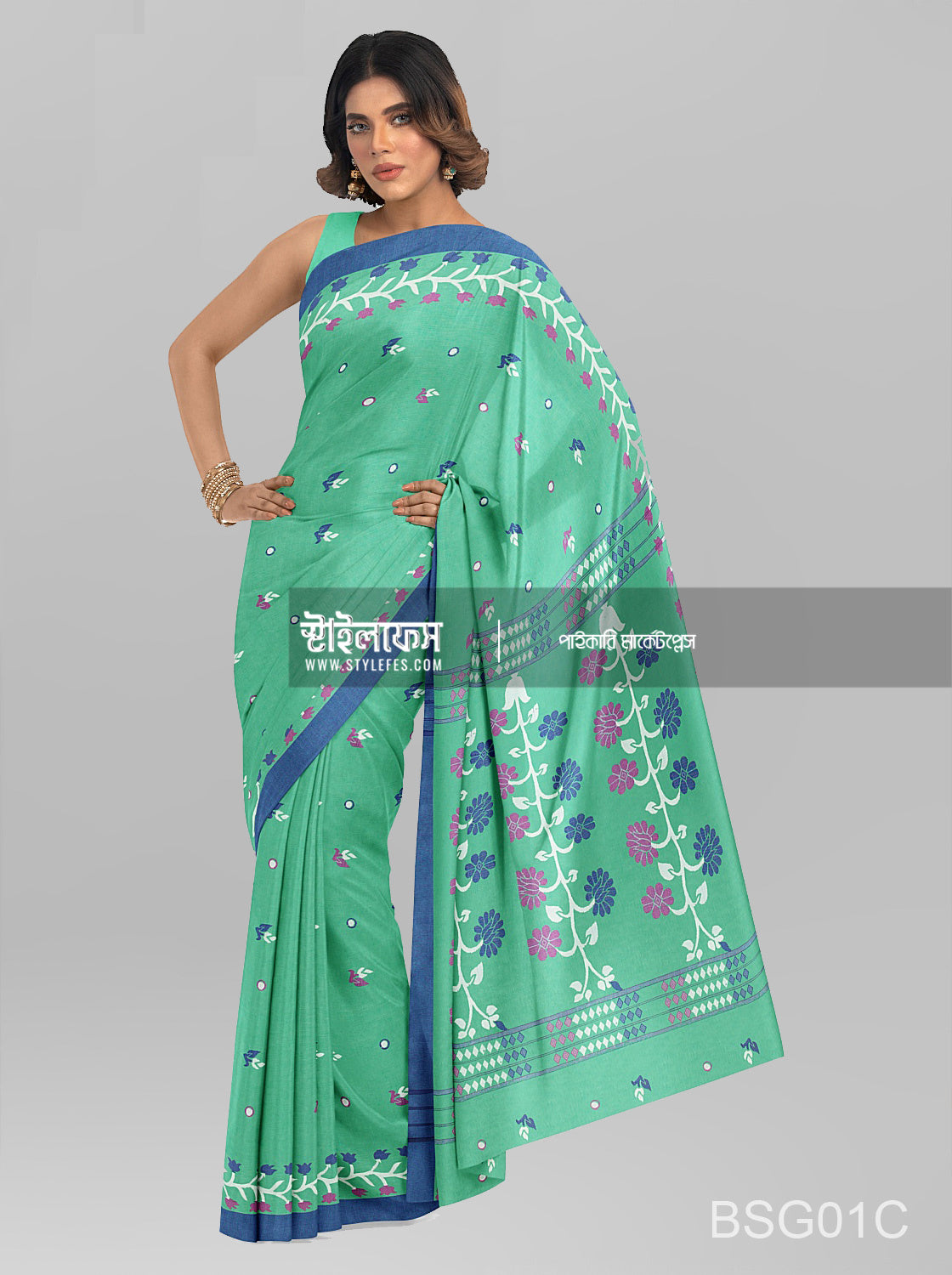 সূতি জামদানি শাড়ি