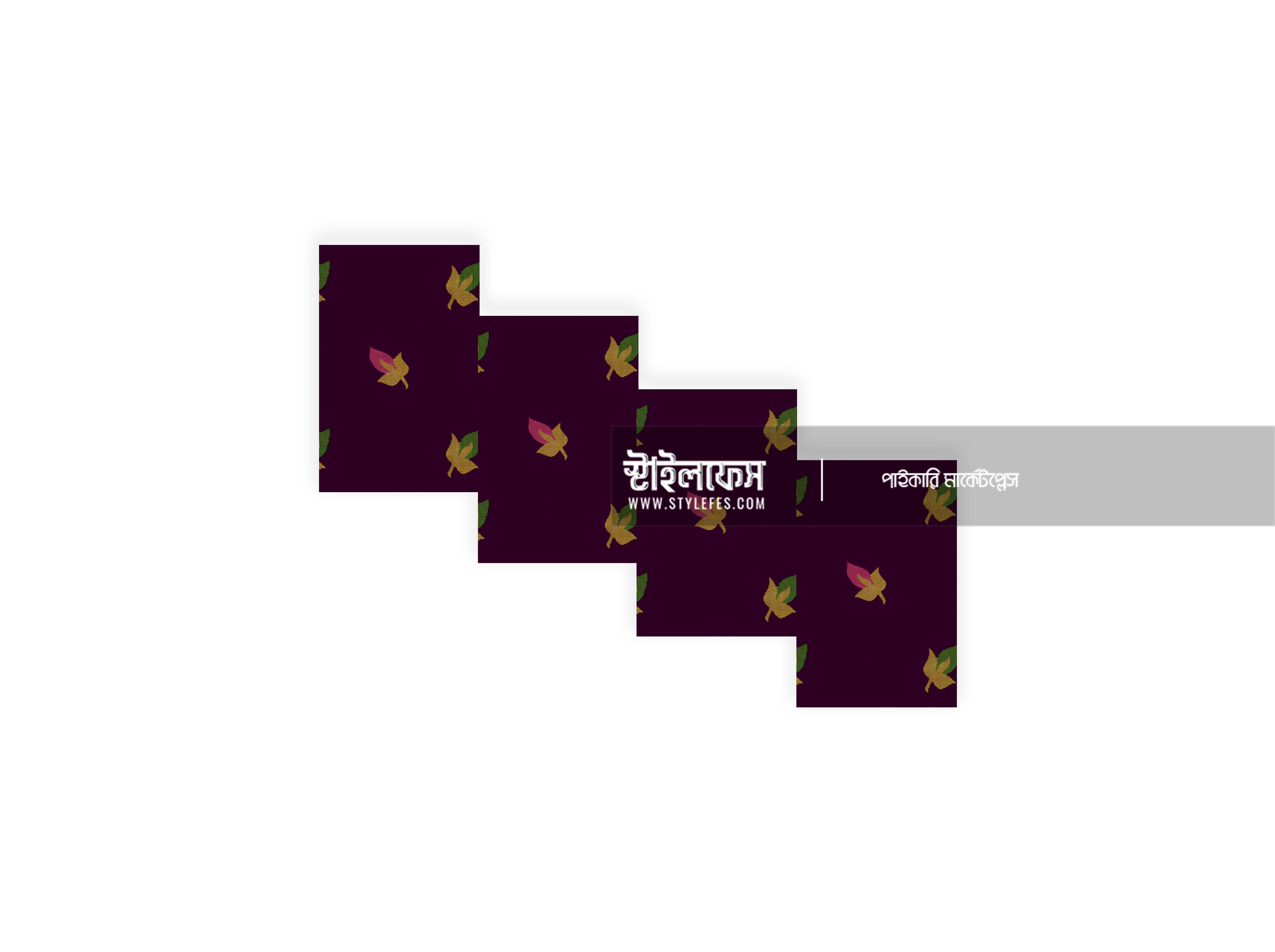 ম্যাচিং জামদানি শাড়ি