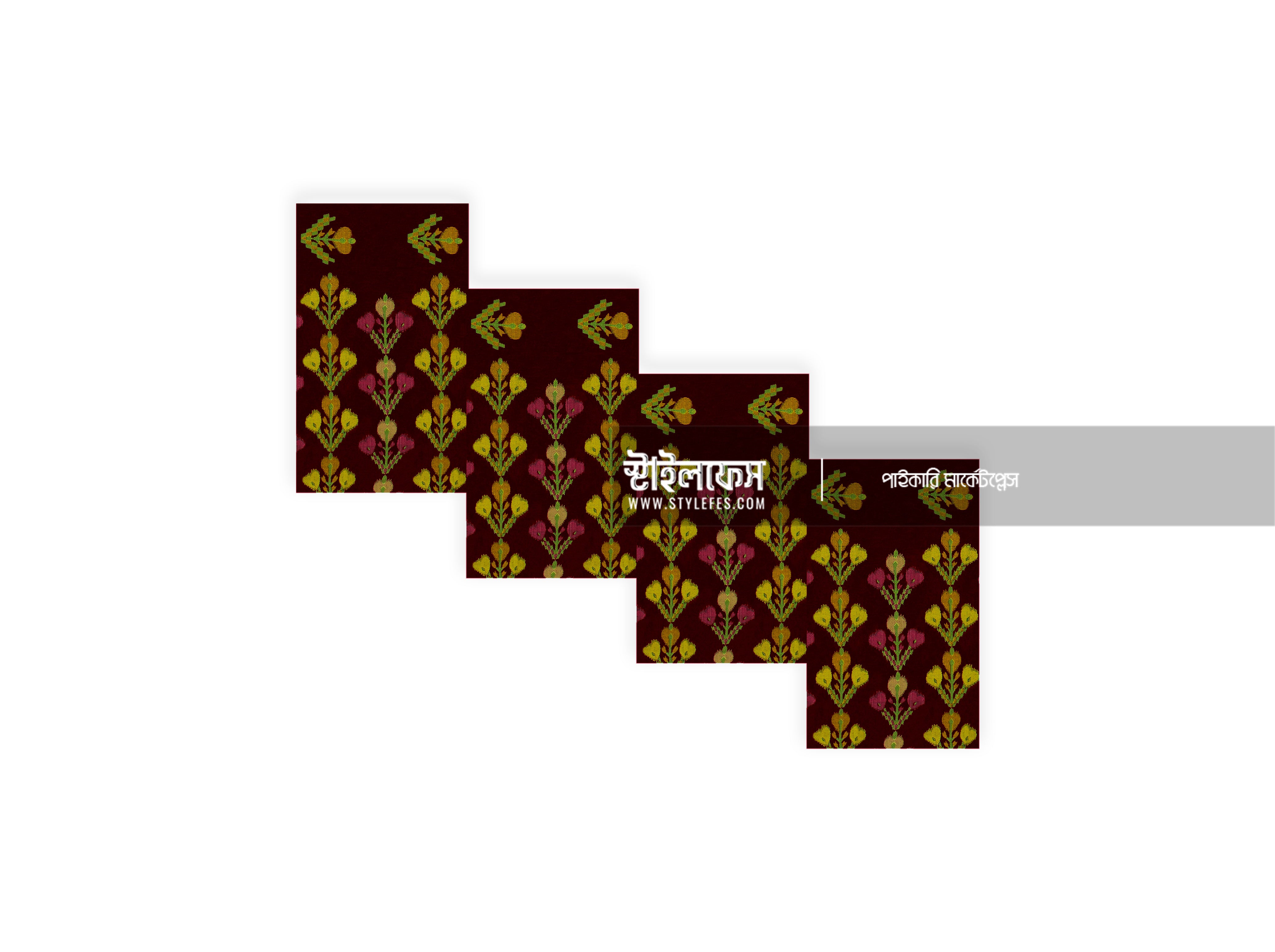 ম্যাচিং জামদানি শাড়ি