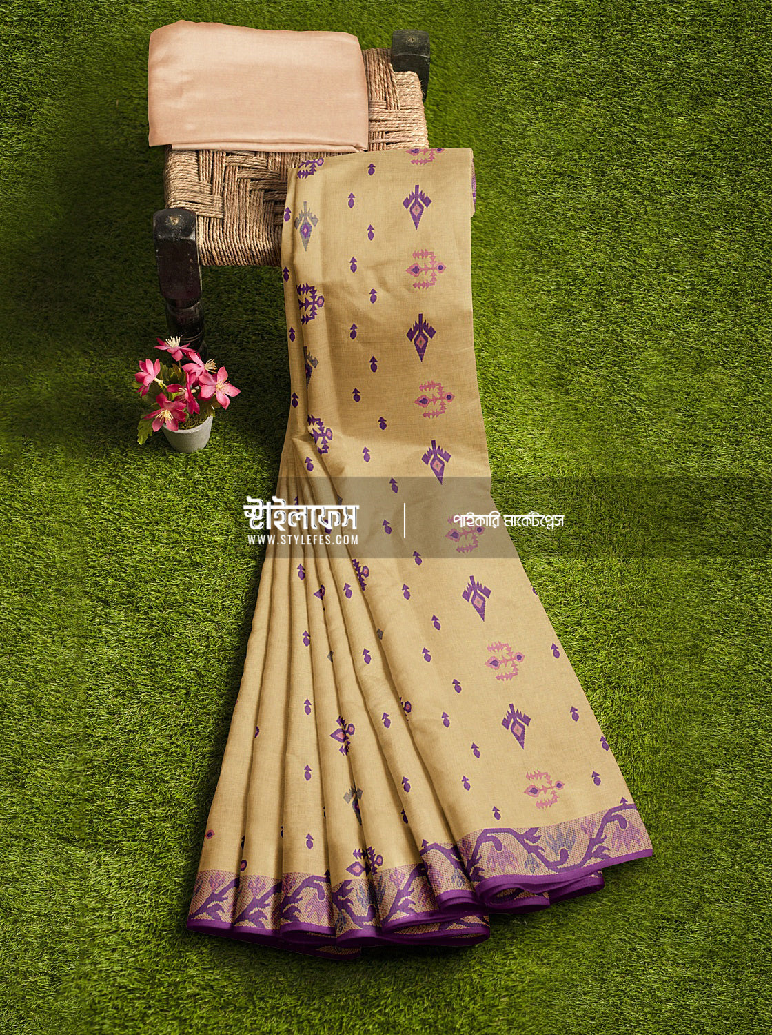 সূতি জামদানি শাড়ি