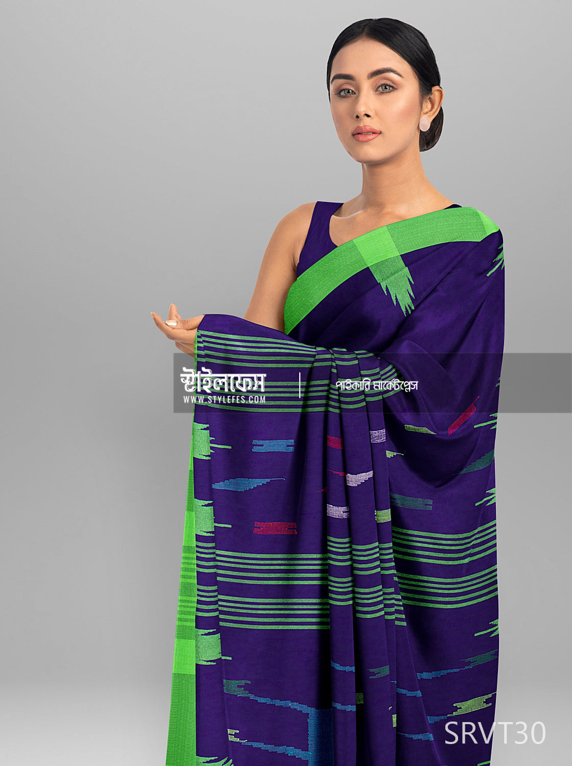 মনিপুরি হাতের কাজ শাড়ি