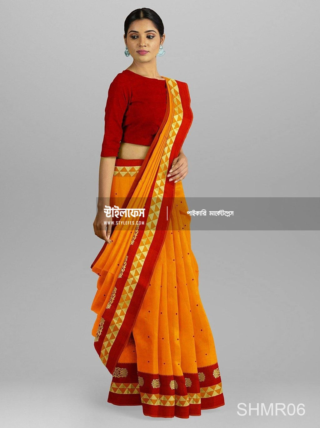 ডবল পিরামিড পাইড় শাড়ি - Stylefes Wholesale Saree
