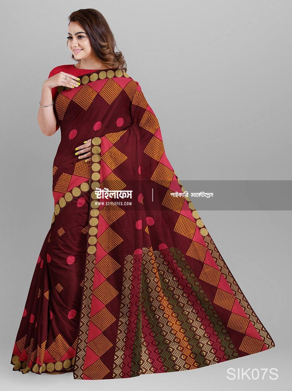 মিষ্টি বুটা শাড়ি - Stylefes Wholesale Saree