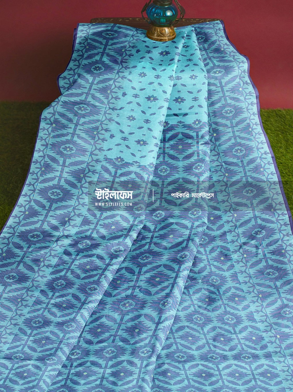 ম্যাচিং জামদানি শাড়ি