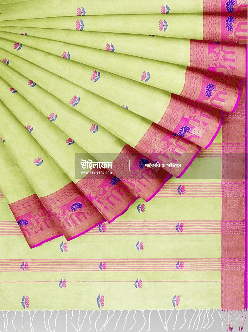 সফট সিল্ক  ঝুল শাড়ি - Stylefes Wholesale Saree